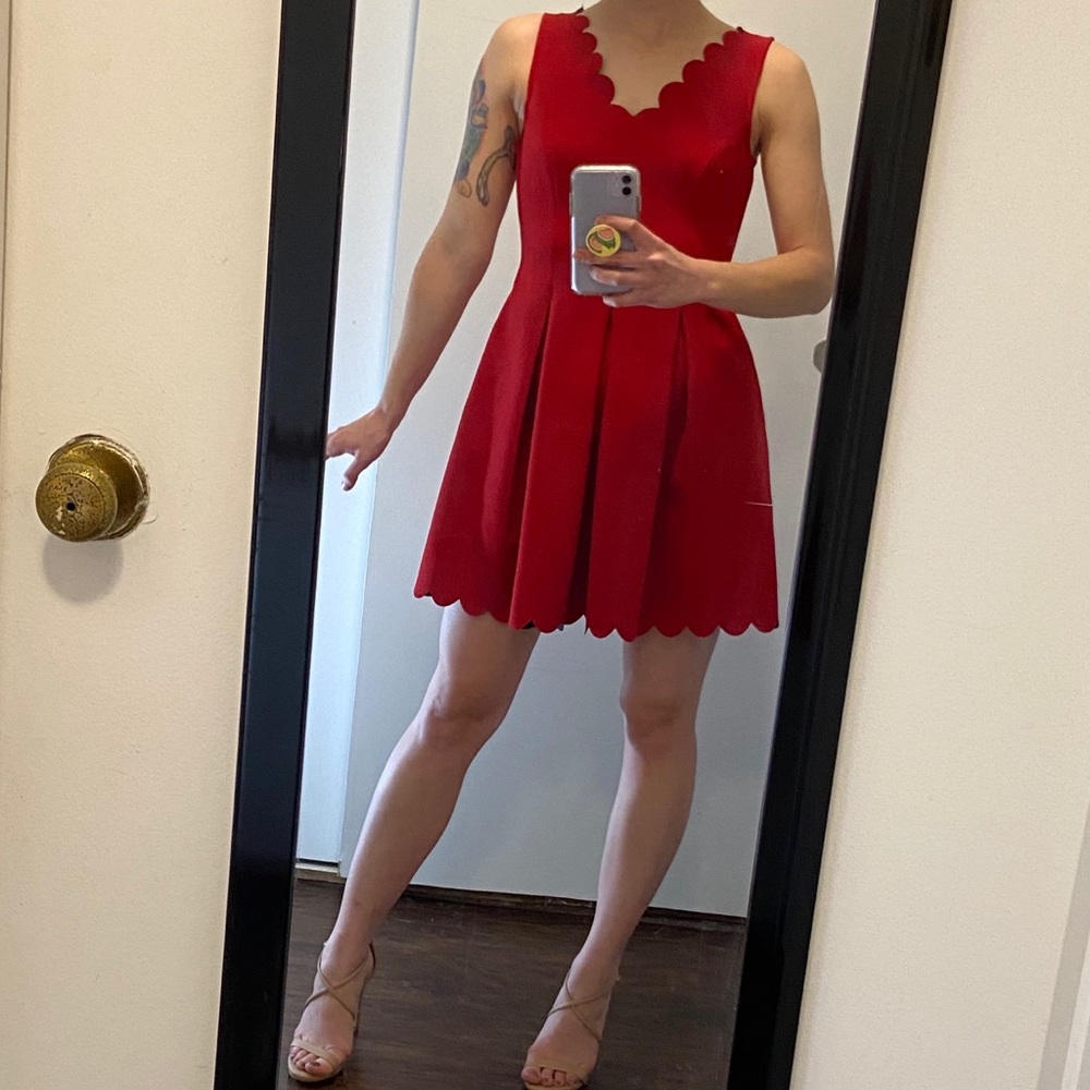 Banana Republic Scalloped Mini Dress